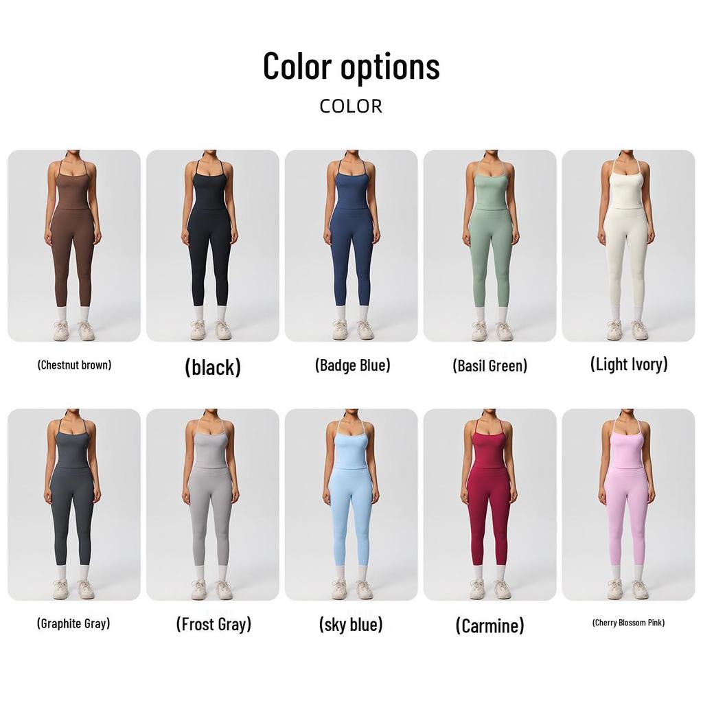 Seamless Nude Double-Sided Brushed Yoga & Running Set