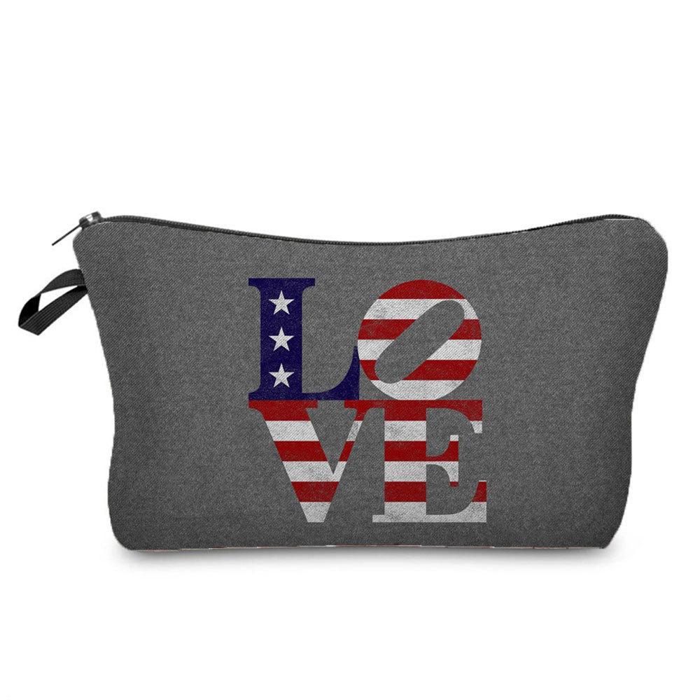 Women Lips Print Cosmetic Bag Toiletries Organize Travel Storage Case 6382