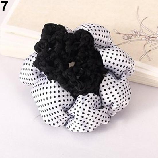 Girl Women Dot Shiny Bun Cover Snood Hair Net Nets Ballet Crochet Hair Band