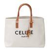 Celine Horizontalkava Tote Bag Canvas White Women 190062BNZ Used