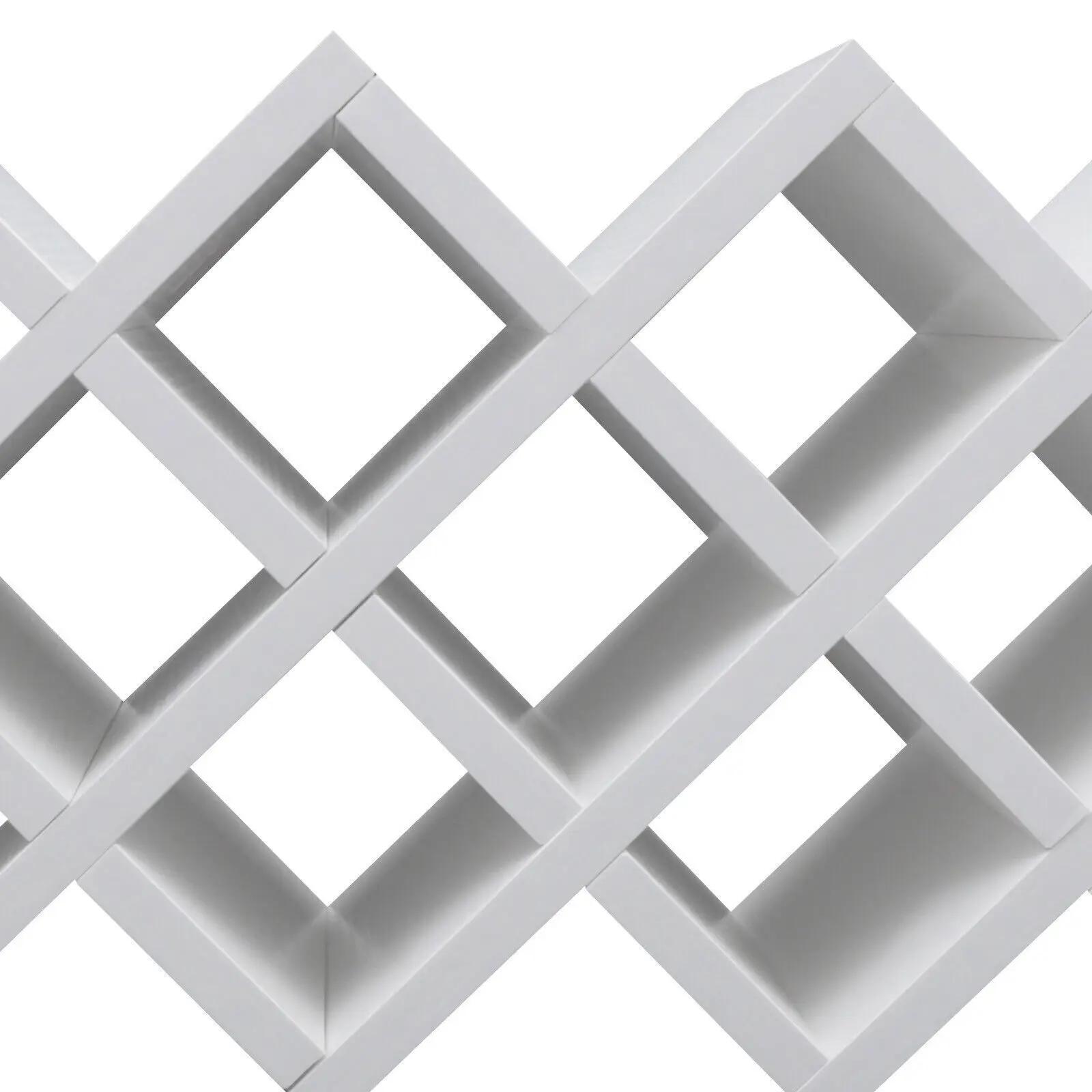 

Отдельно стоящая винная полка для столешницы, органайзер из ДСП, вмещающий 10 бутылок белый