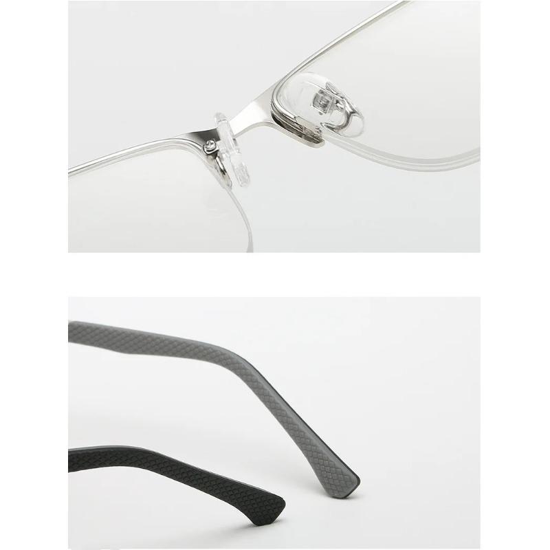 Очки для чтения Деловые линзы для чтения с металлическим каркасом Оптические очки — фото 5