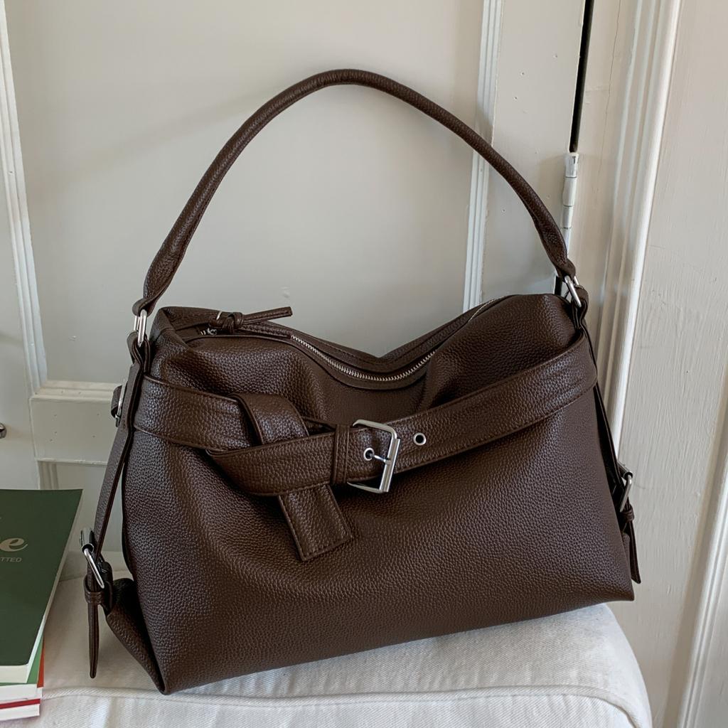 Large capacity shoulder bag women's 2025 new design sense niche tote bag high sense fashion messenger bag