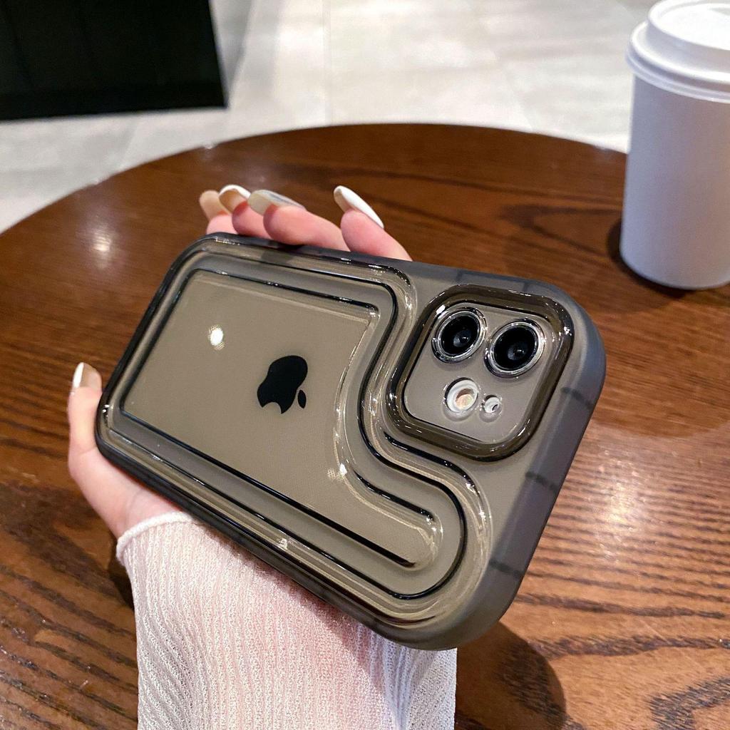 Apple 16PRO Transparent Case for iPhone 12/7P - Full Coverage, Anti-Drop, TPU Protection