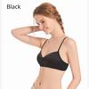 Solid Colour Sexy New Lingerie No Steel Ring Thin Straps Trendy Bra Back Clasp Bra Top Support