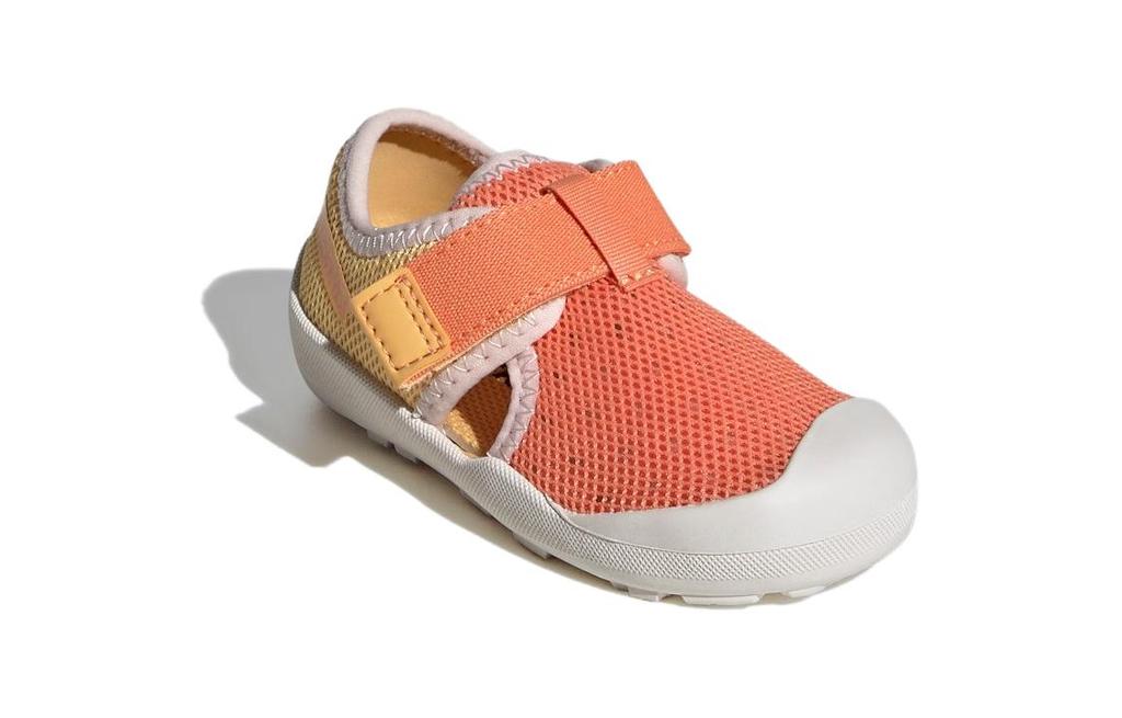 Scarpe da Bambino Adidas Captain Toey Comode Traspiranti e Leggere Basse Arancione Giallo IF3112