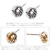 LOKUMI Made In K18 One Nickel Earrings, Japan, 18K, Post, K18, Hypoallergenic, Petite, Antique-Like Stud, Small, Small, Women's, Simple, Popular,