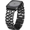 Fashion Metal Bracelet Strap For Apple Watch Ultra 44mm 45mm 40 41 49 Chain Design Women Bands For iWatch 9 8 7 6 5 4 3
