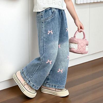 Jeans larghi morbidi in denim per bambina - Nuovi arrivi Primavera 2026