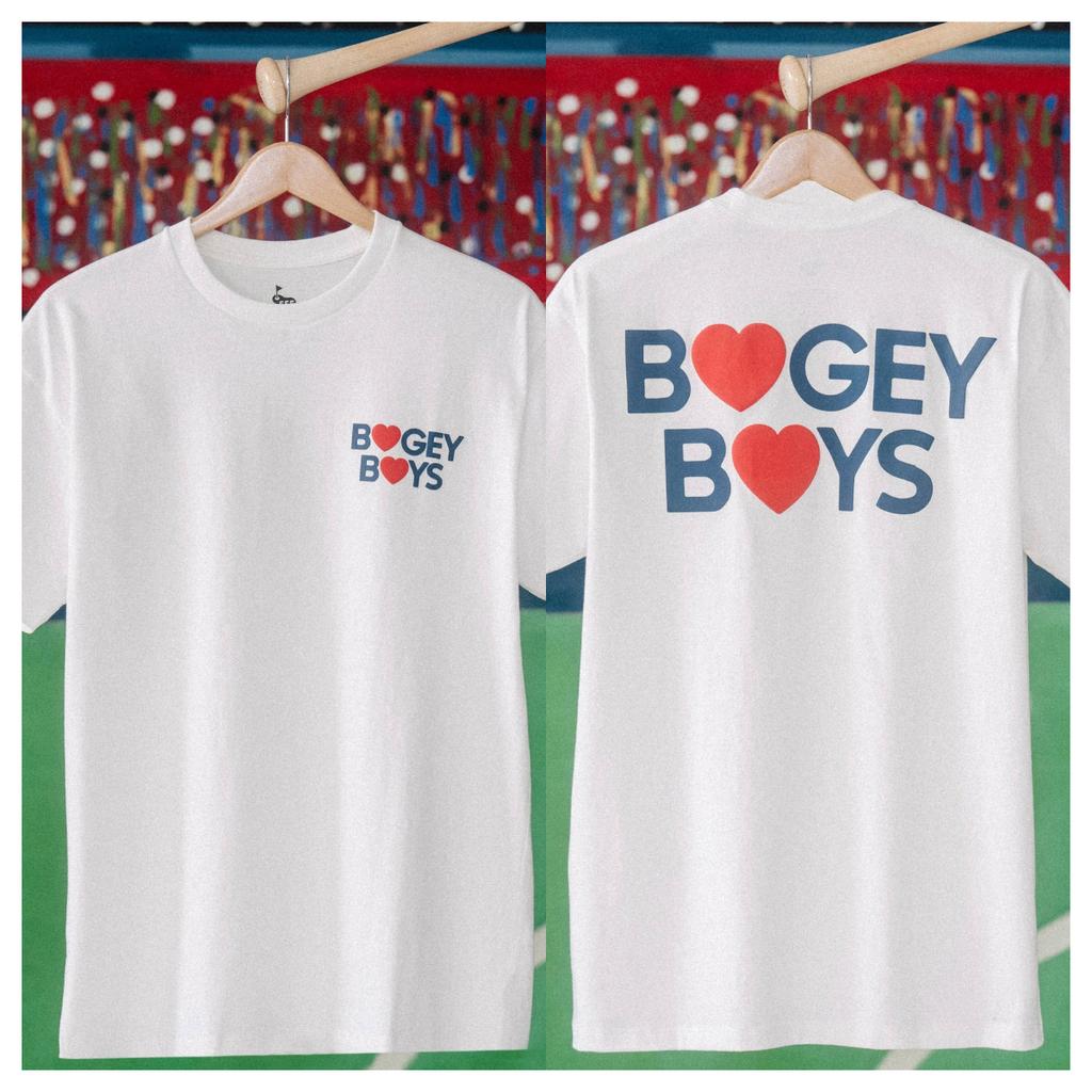 New Printed Tees The Bogey Boys T-Shirt Fashion Short-sleeved High Street Casual Loose Streetwear Men's and Women's Trend Tops