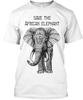 Save The Arifcan Elephant T-Shirt Made In the USA Size S To 5XL