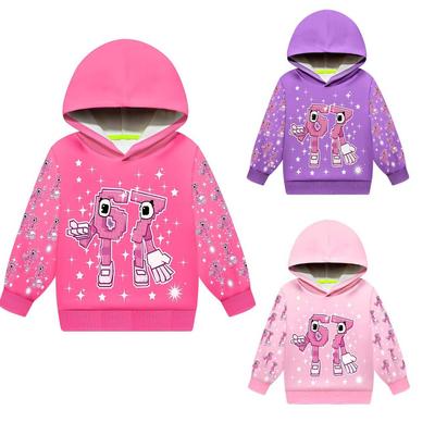 5446 Dzieci Dziewczynki Kradną Brainrot 67 Drukowana Casualowa Bluza z Kapturem Dziecięca Bluza z Długim Rękawem