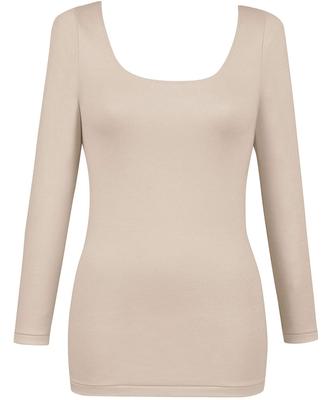 Warme Bio-Baumwolle Weich und sanft zur Haut Bio-Baumwolle Lang EL4831 BE S Wing/Wacoal Unterwäsche, Mischung, [Luxuriöse Baumwolle], Mischung, Warm, 3/4
