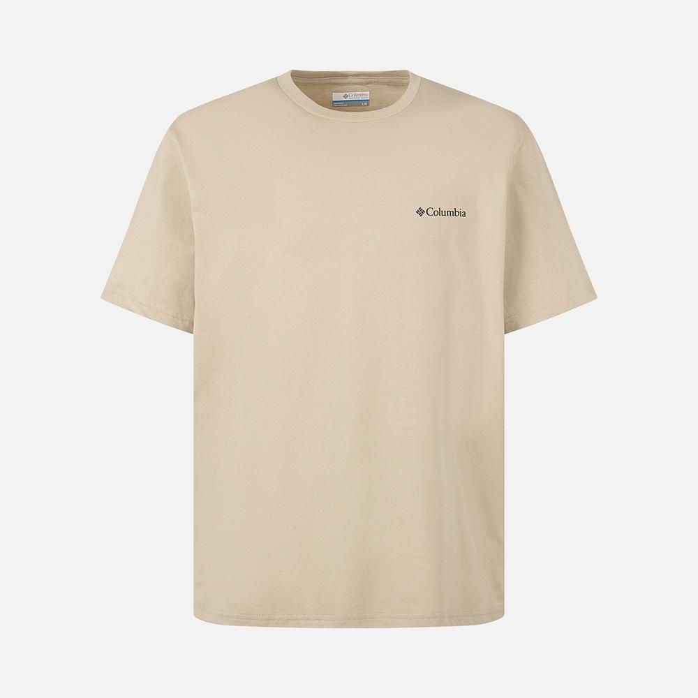 COLUMBIA Unisex Csc Outdoor White Graphic Short Sleeve T-Shirt