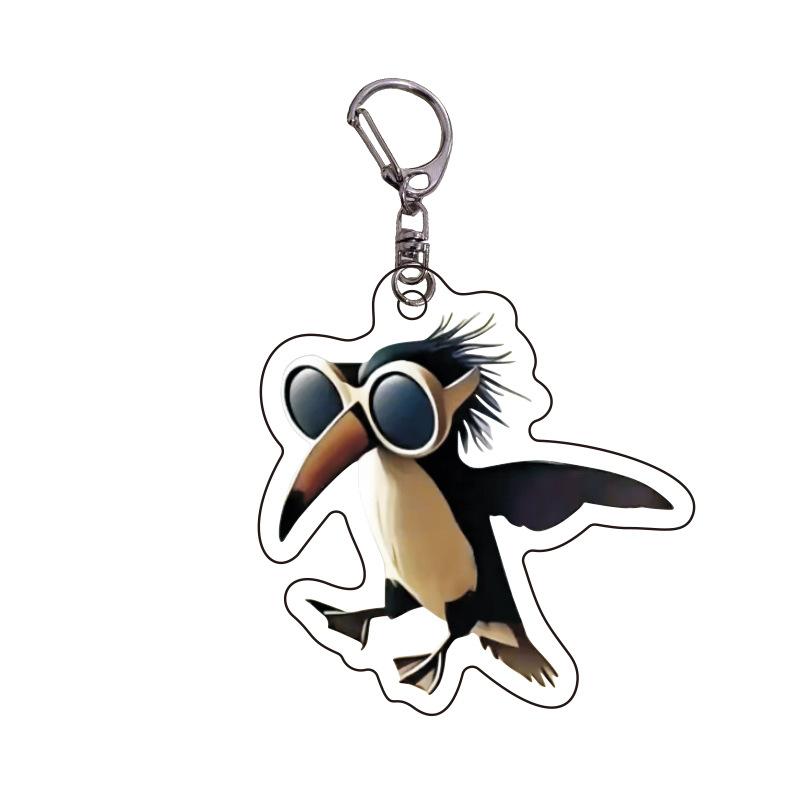 Playful Italian Brainrot Animals Keychains Acrylic Shark Keychain Meme Keyrings Fans Friends Gifts Phone Charms Backpack Pendants