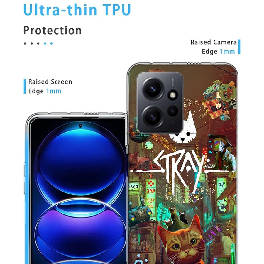 Game S-Stray Cat Phone Case For Redmi Note 14 15 Pro 5G 13 12 Pro Plus 11 11T 11E 11S 10 Pro 10S 9 9S Cover Cell Clear TPU Capa