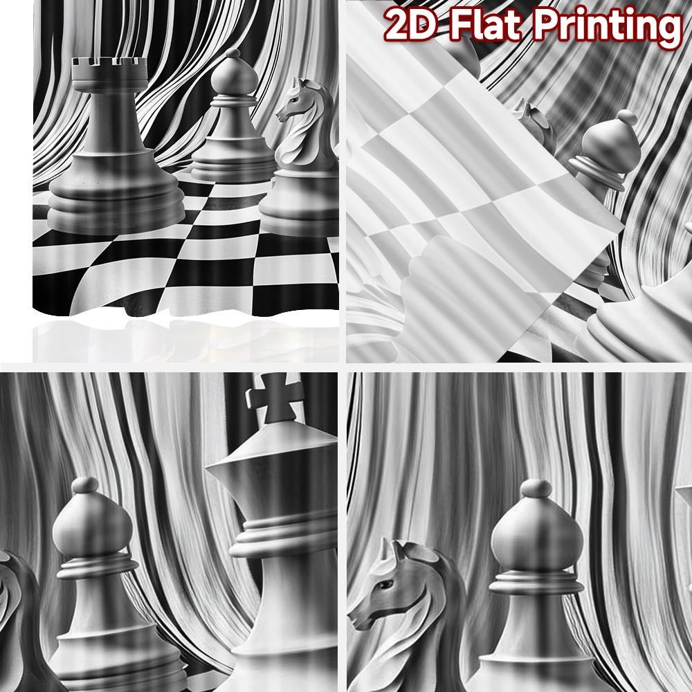 1pc 2D flat Photography Backdrop Popular Photography Backdrop Chess Pieces and Stripes 100% Polyester Festive Backdrops Use for