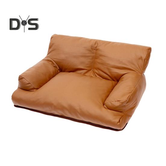 

Диван-кровать для кошек и маленьких собак, мягкий хлопковый наполнитель для собак, уютное гнездо для сна щенка с нескользящим дном S кофейный