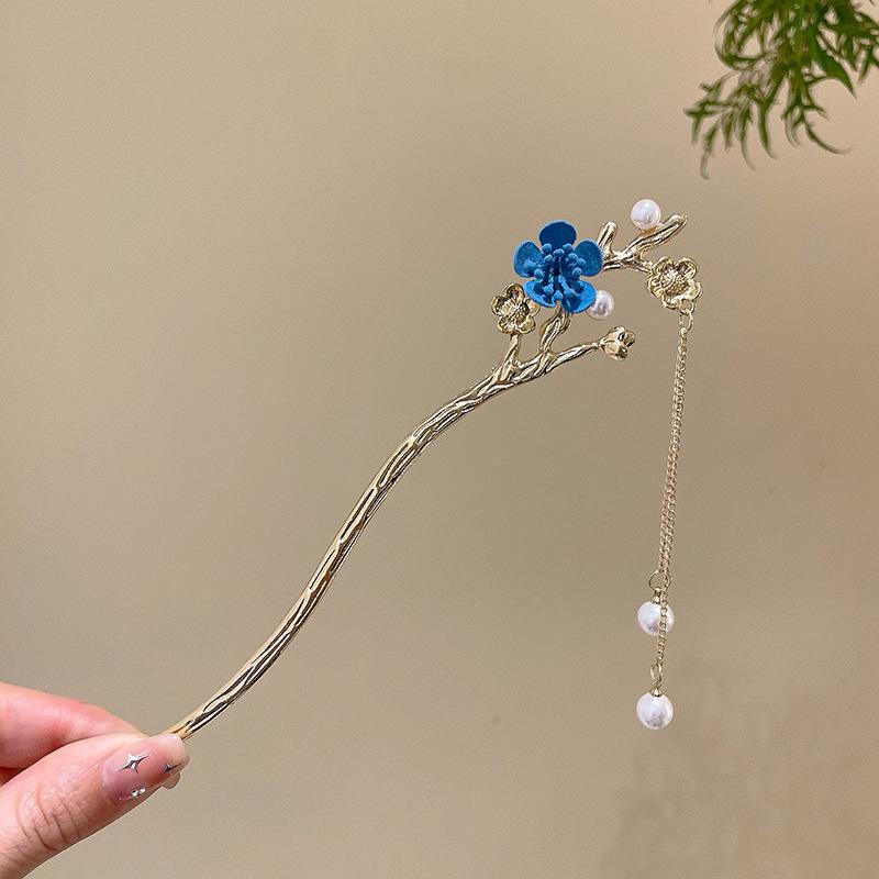 Traditional Sandalwood Hairpin for Chinese Cheongsam & Hanfu Updo