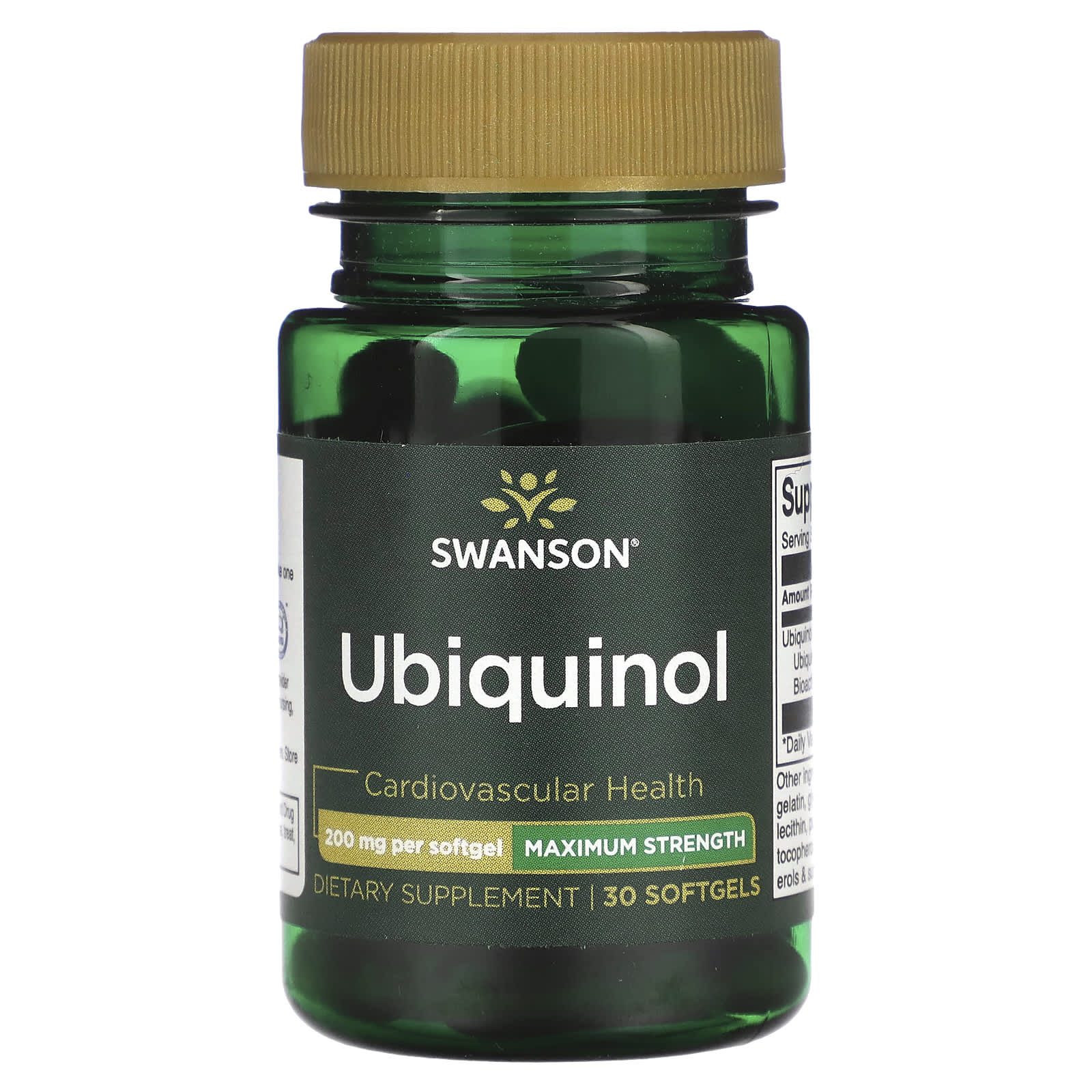 

Ubiquinol, Maximum Strength, 200Mg, 30 Softgels