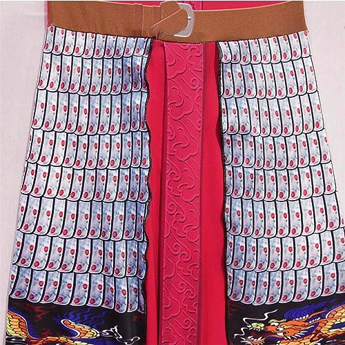 Dressy Daisy Princess Warrior Costume for Toddler Girls, Traditional Chinese Hanfu, Lady Hero Costume, Halloween Cosplay, Fancy Party Outfit, Red, Siz