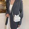 Today's popular bow exquisite mini square bag polka dot printing fashionable and beautiful shoulder messenger bag