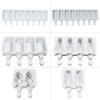 2/4 Hole A variety of styles Silicone Ice Cream Mold DIY Homemade Popsicle Molds Freezer Ice Cube Tray Popsicle Maker Mould