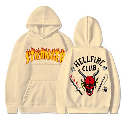 Stranger Things Printed Spring and Autumn Men's and Women's Long Sleeved Hoodie