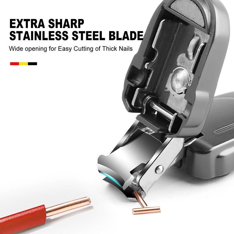 Compact Folding Nail Clippers Keychain - Single Pack Household Mini Set