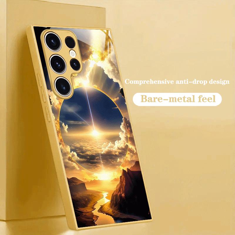 Mirror of the Sky High-end PhoneCase Electroplated Glass PhoneCase for Samsung Galaxy S26 S25 S24 S23 S22 S21 FE,Ultra,Plus