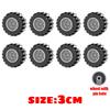 Wheel Car Tire City Off-Road Vehicle Building Block MOC Toy Kid Collection Souvenir Gift Pretend Play Decoration Boy City