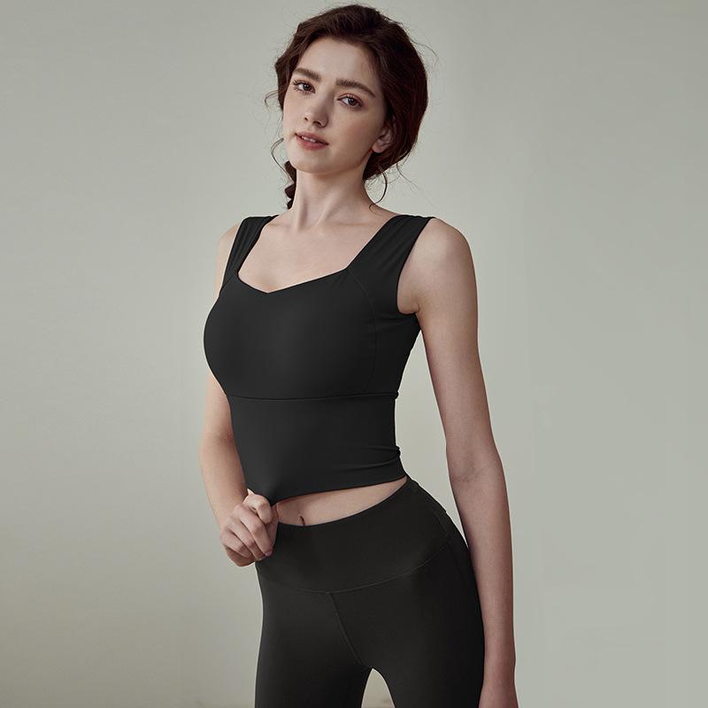 

Women s High-Impact Shockproof Sports Bra for Running and Yoga M чорний