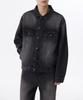 Musinsa Standard Big Brush Relaxed Denim Trucker Jacket [Black]