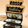 Surprise Money Birthday Card Gold-stamped Birthday Cash Holder Birthday Money Box  For Kids Teens