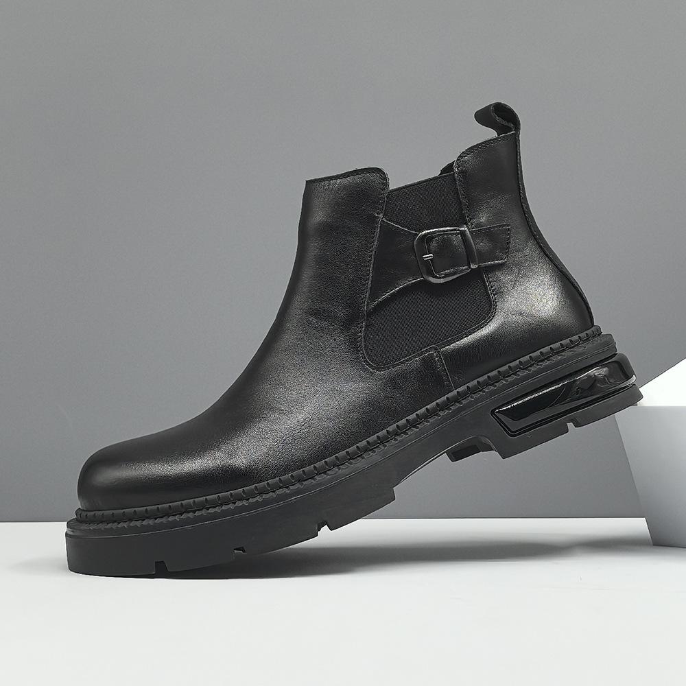 Autumn and winter leather casual leather boots platform British style Martin boots outdoor casual shoes 38