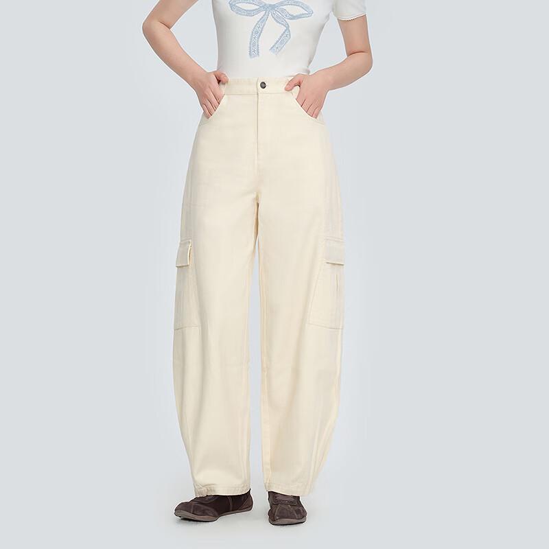 Ledian Women's Cotton Tapered Cargo Pants
