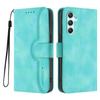 For Samsung Galaxy A34 5G Leather Case Wallet Stand Smile Imprinted Phone Cover with Strap
