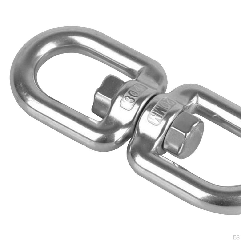 Double Ended Swivel Eye Hook Stainless Steel Rings Shackle Connector