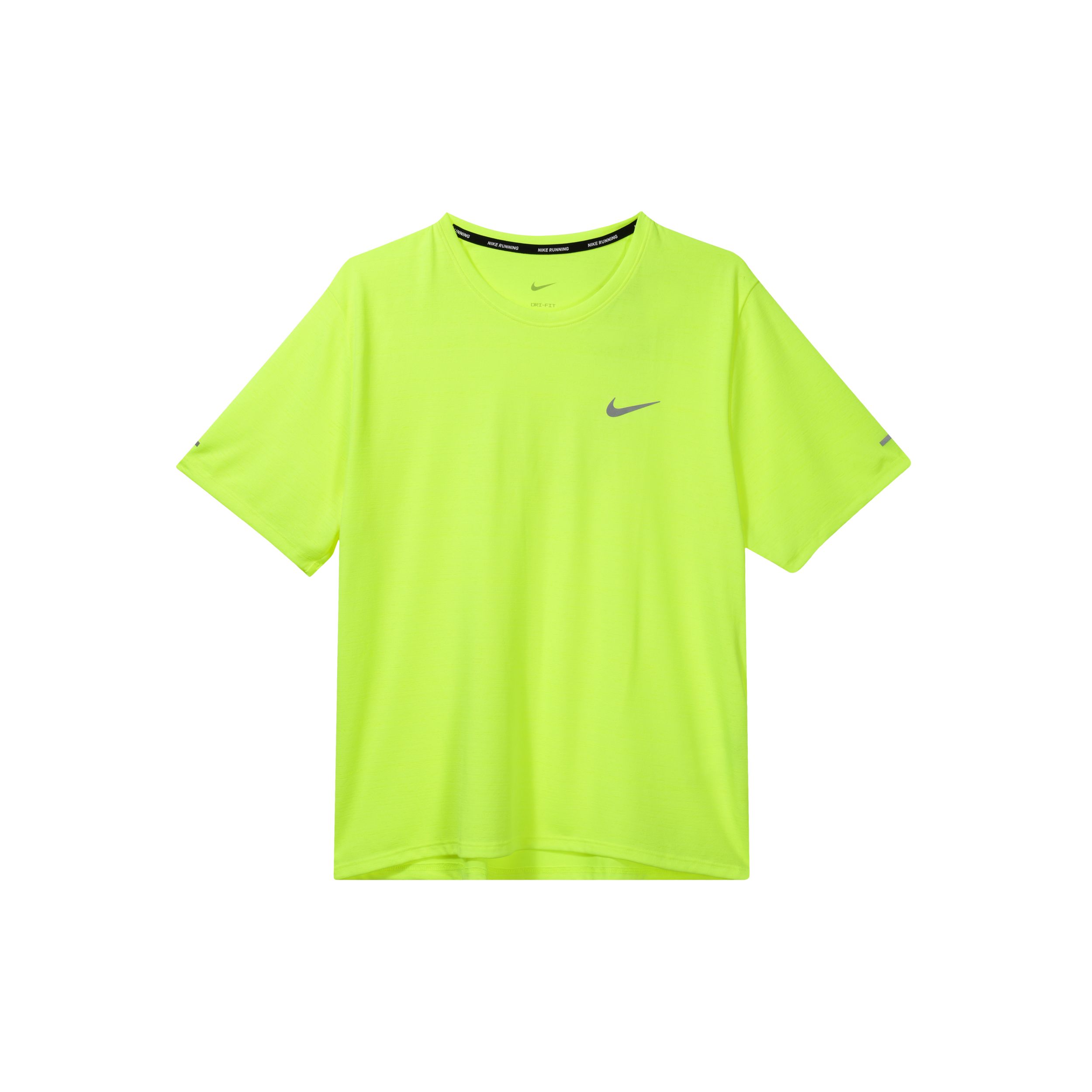 

Мужская футболка с короткими рукавами и принтом логотипа Nike Night Running Sport, футболка с круглым вырезом и короткими рукавами, флуоресцентно-зеленый CU5993-702 L