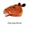 Horse Head Headgear Party Dress up Hat DIY Headdress Cover for Role Play Stage Performances