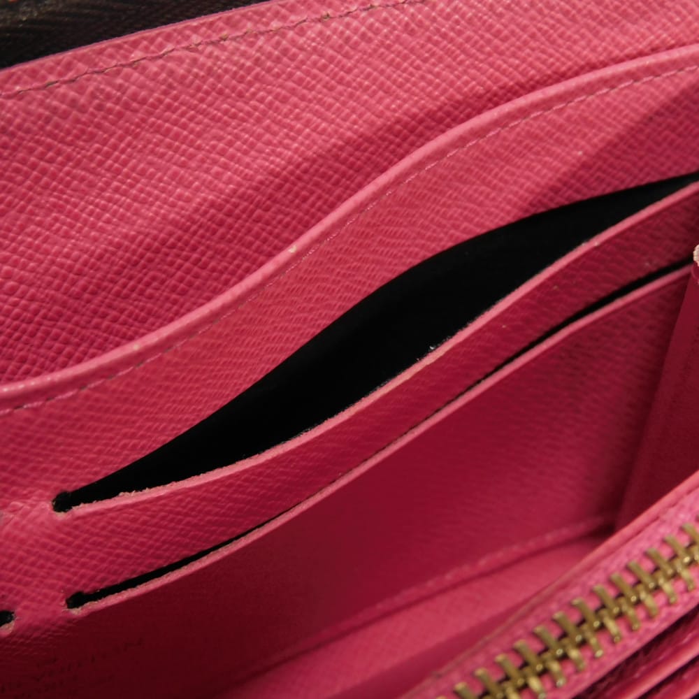 Used 12564 Zippy Wallet M60936 7940 Old Model LV Logo Flower Pink Zip Around Monogram V-Line Grenade Unisex from Japan