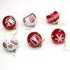 16pcs 6cm Painted Christmas Balls Pendant Xmas Tree Pendants  Home New Year Festival Gift