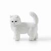 Cat Figurine Fuzzy Ornament Naturalistic Sculpture for Animal Lovers, Collectors, Shelf, Bedside