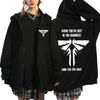 The Last of Us Mark Print Zipper Hoodie Men Women Retro High Quality Harajuku Zip Up Sweatshirt Fashion Oversized Jacket Hoodies