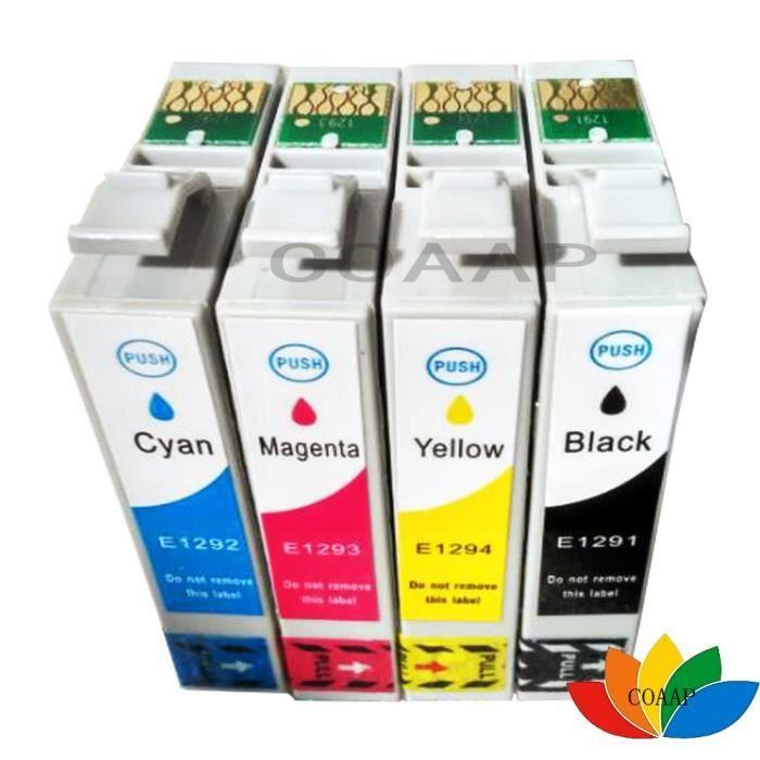 Cartouche d'encre compatible T1291 T1295 pour EPSON 129XL WorkForce 3010DW 3520DWF 3530DTWF 3540DTWF 7015 7515