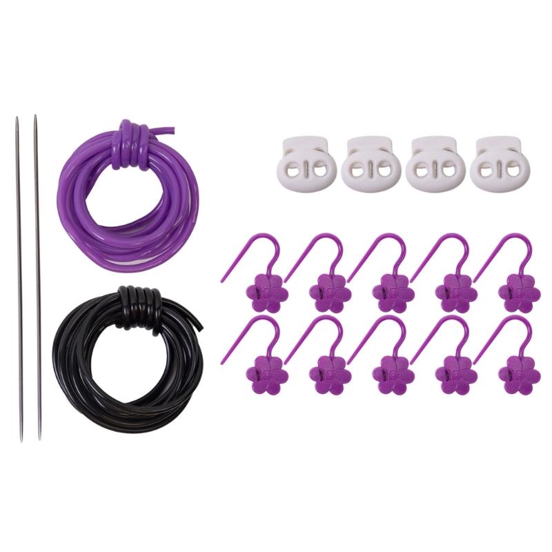 

Stitching Markers Knitting Stitching Holder Knitting Needle Stopper Easy to Use Knitting Cords Art Crafting Tool