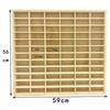 Car Model Display Case Shelf 72 Compartments Cabinet Sturdy Wooden Organizer for Personal