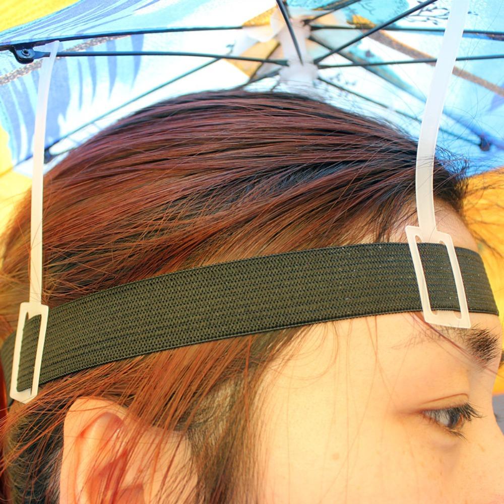 UV Protection Rain Umbrella Hat Foldable Fishing Headwear Cap Head Cap Beach Umbrella Hat  Camping