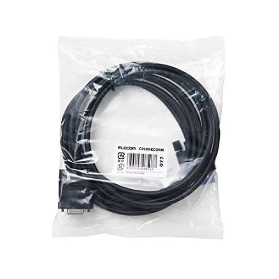 Elecom Ekologicky šetrný kabel (samice/9pinový) splňující směrnici RoHS RS-232C (9pinová samice) 3,0 m C232N-ECO930