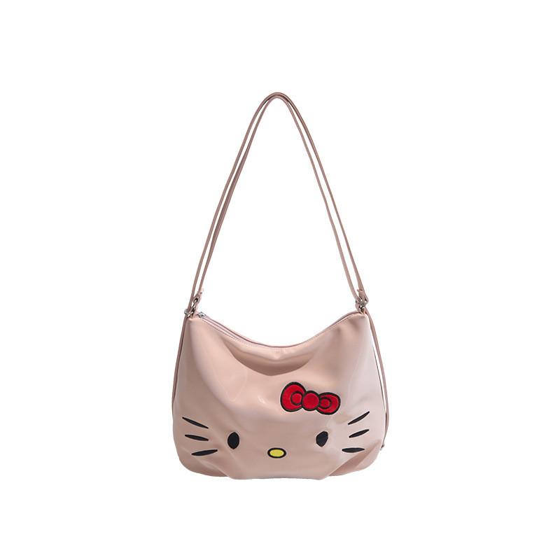 Bowknot Plush Soft Girl Backpack Pu Material Cartoon Shoulder Bag